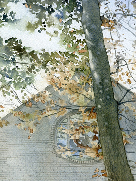 Kaplica Rzymsko-Katolicka akwarela