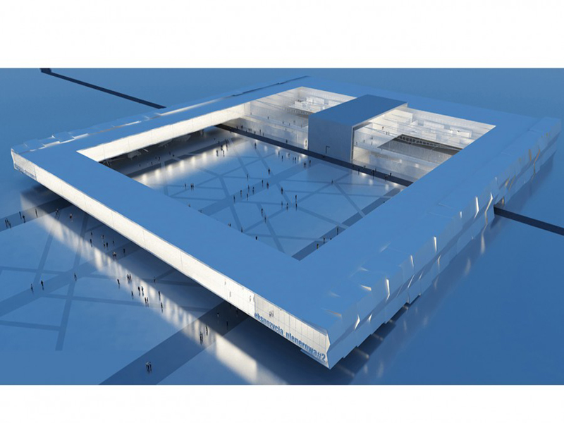 Konkurs na opracowanie koncepcji architektonicznej budynku Muzeum Wojska Polskiego wizualizacja