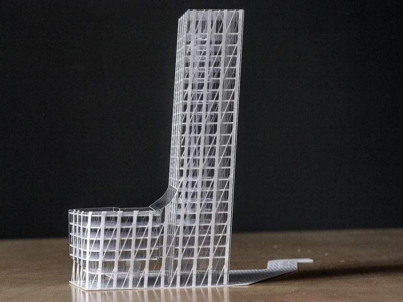 Budynek biurowy w Poznaniu model