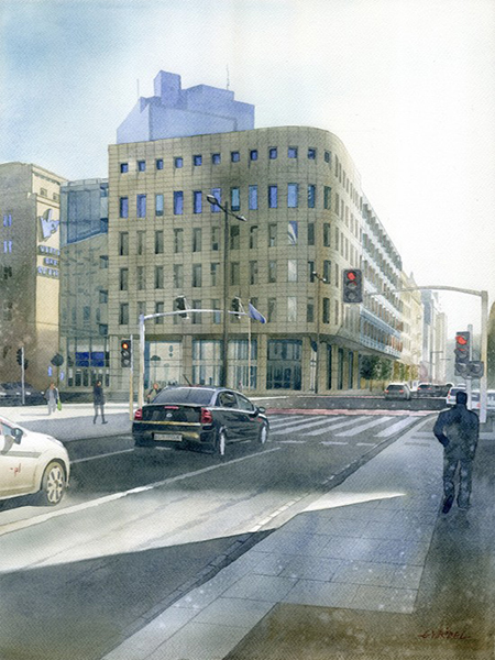 centrum jasna akwarela