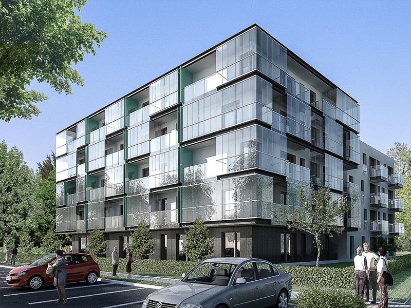 Budynek mieszkalny przy ul. Dereniowej wizualizacja