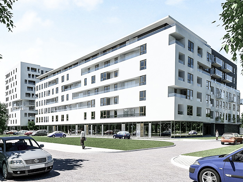 Zespół budynków mieszkalnych przy ul. Jana Kazimierza wizualizacja