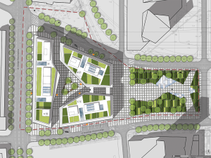 Plan konkurs - Gdynia - budynek biurowy na terenie Molo Rybackiego