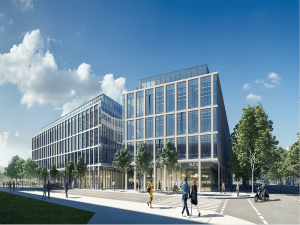 Wizualizacja konkurs - Gdynia - budynek biurowy na terenie Molo Rybackiego