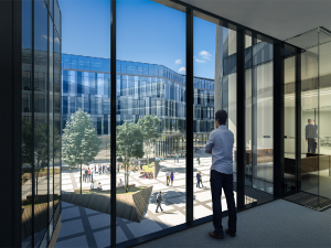 Wizualizacja konkurs - Gdynia - budynek biurowy na terenie Molo Rybackiego wnętrze