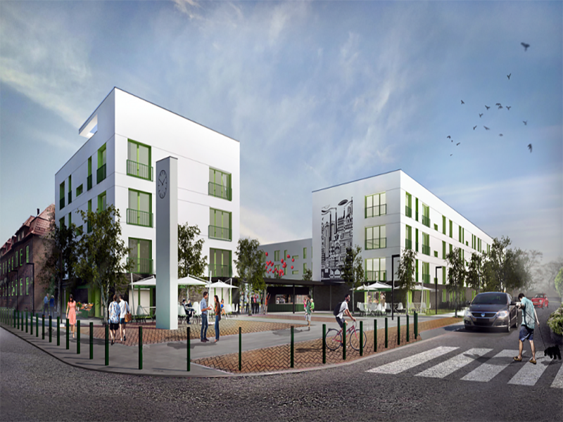 Wizualizacja Mieszkanie Plus konkurs na opracowanie projektu domu modelowego