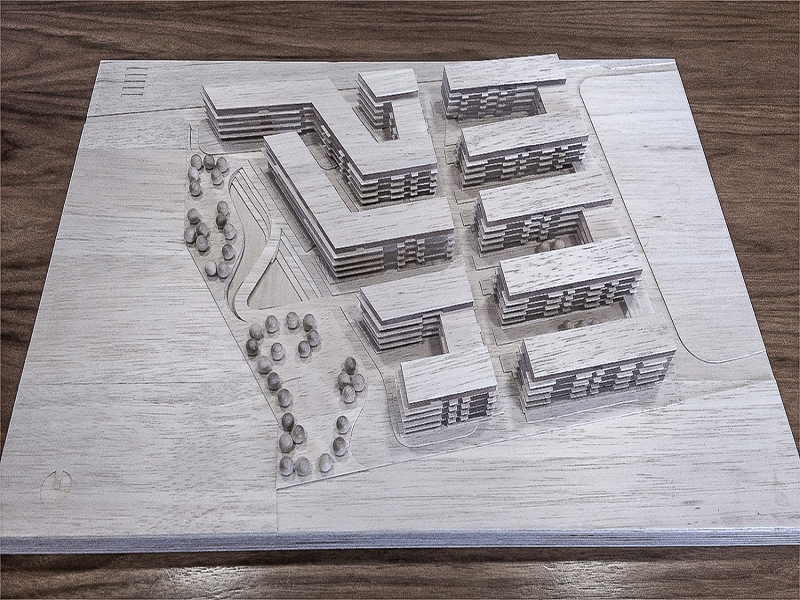 Zespół budynków mieszkalnych przy ul. Okopowej model